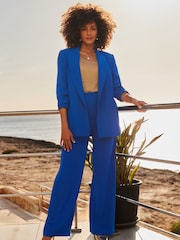 Sosandar Blue Wide Leg Trousers - Image 1 of 5