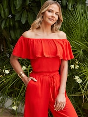 Sosandar Frill Detail Bardot Top - Image 1 of 6