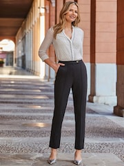 Sosandar Black Tailored Trousers With Pockets - Image 1 of 4