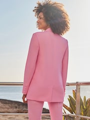 Sosandar Pink Kick Flare Cropped Trousers - Image 3 of 5