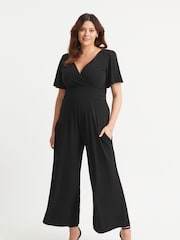 Negro - Mono largo confort con diseño cruzado de Scarlett & Jo - Imagen 1 de 4