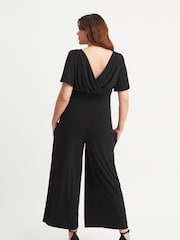 Negro - Mono largo confort con diseño cruzado de Scarlett & Jo - Imagen 4 de 4
