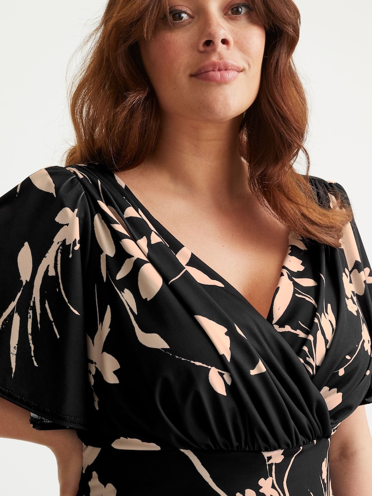 Scarlett & Jo Natural Wrap Lounge Jumpsuit - Image 2 of 4 Scarlett & Jo Natural Wrap Lounge Jumpsuit - Image 2 of 4