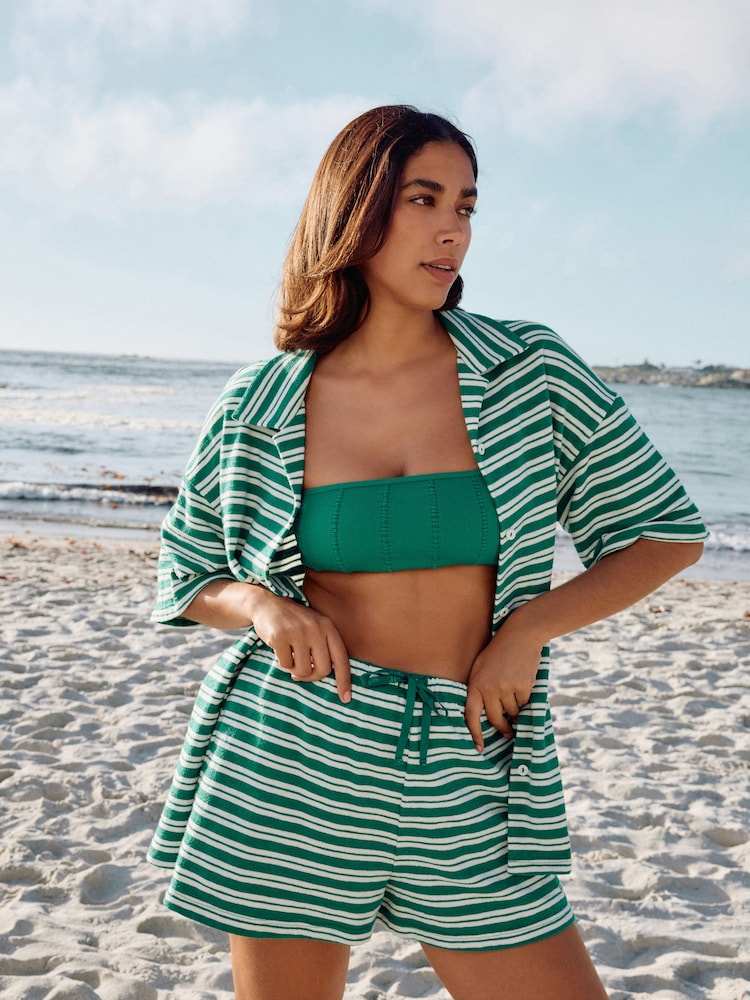 Green Self Jersey Shorts - Image 2 of 10