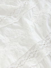 Белый - Embroidered Cami Midi Dress - Image 9 of 10