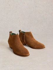 White Stuff Brown Willow Suede Ankle Boots - Image 2 of 4