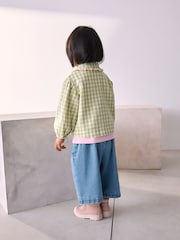 Green Gingham Shirt & Denim Trousers Set (3mths-7yrs) - Image 2 of 10
