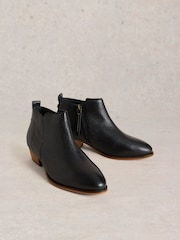 White Stuff Black Willow Leather Ankle Boots - Image 2 of 4