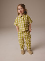 Green/Pink Shirt And Trouser Co-Ord Set (3mths-8yrs) - Image 1 of 8
