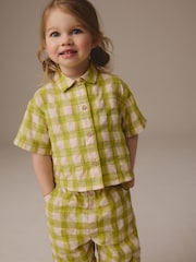 Green/Pink Shirt And Trouser Co-Ord Set (3mths-8yrs) - Image 2 of 8