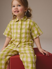 Green/Pink Shirt And Trouser Co-Ord Set (3mths-8yrs) - Image 4 of 8