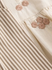 Ecru Cream Embroidered Blouse and Trousers Co-ord Set (3mths-8yrs) - Image 7 of 8