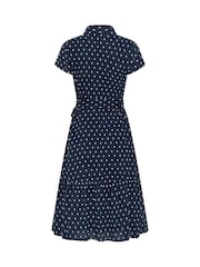 M&Co Petite Dobby Short Sleeve Shirt Dress - Larawan 6 ng 6