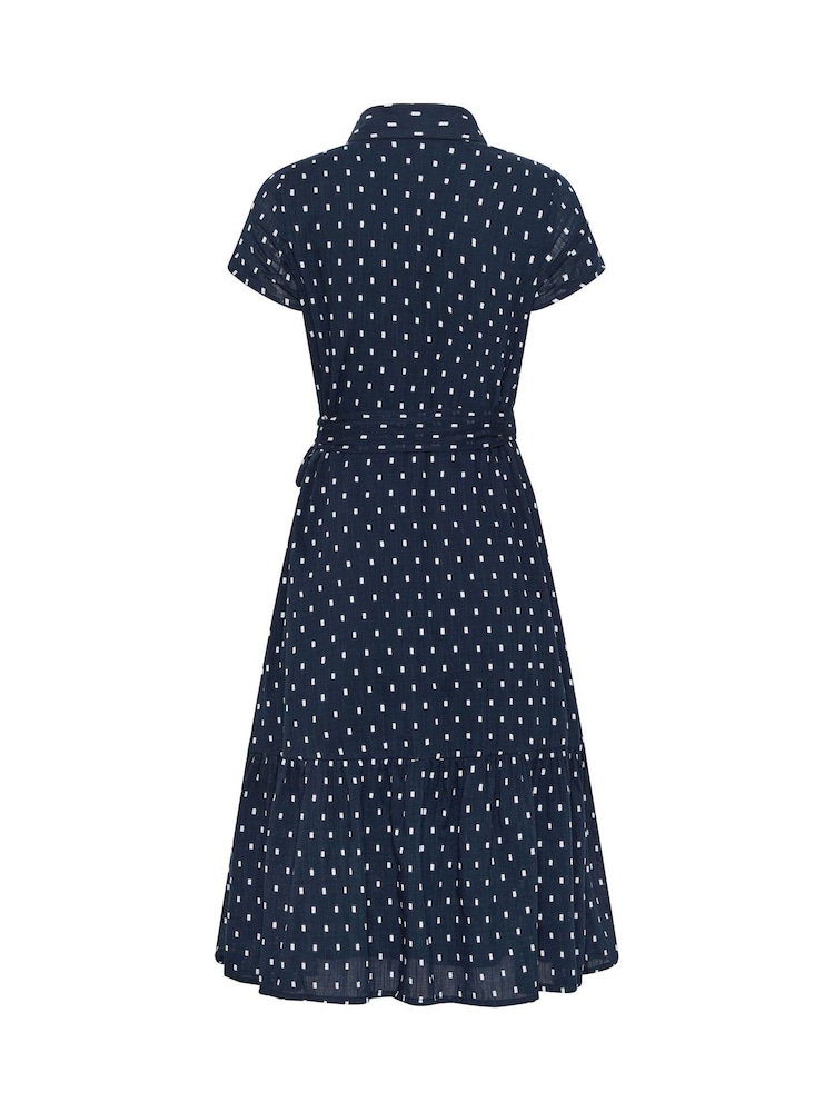M&Co Petite Dobby Short Sleeve Shirt Dress - Larawan 6 ng 6 M&Co Petite Dobby Short Sleeve Shirt Dress - Larawan 6 ng 6
