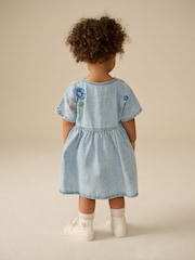 Denim Embroidered Relaxed Summer Dress (3mths-8yrs) - Image 2 of 8