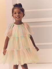 Rainbow Tiered Mesh Party Dress (3mths-10yrs) - Image 1 of 8