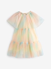 Rainbow Tiered Mesh Party Dress (3mths-10yrs) - Image 5 of 8