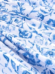 Floral azul - Vestido de manga anjo (3meses a8anos) - Imagem 10 de 11