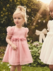 Rosa - Girl Flower Print Corsage Dress (3mths-8yrs) - Bilde 1 av 9