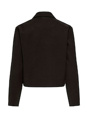 JDY Brown Short Smart Jacket - Image 5 of 5