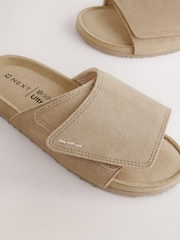 Neutral Suede Adjustable Sliders - Image 4 of 5