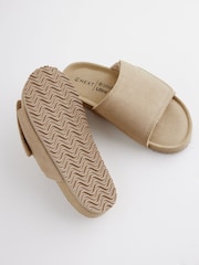 Neutral Suede Adjustable Sliders - Image 5 of 5