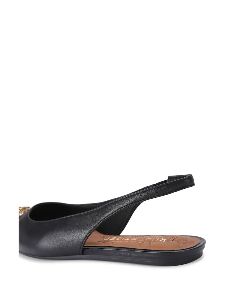 Kurt Geiger London Belgravia Flat Slingback Shoes - Image 2 of 5 Kurt Geiger London Belgravia Flat Slingback Shoes - Image 2 of 5