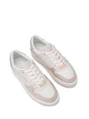 Carvela Charm Embellished White Trainers - Image 3 of 5
