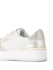 Carvela Charm Embellished White Trainers - Image 4 of 5