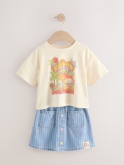Rainbow 100% Cotton T-Shirt and Skirt Set (3mths-7yrs) - Image 5 of 10