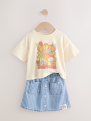 Rainbow 100% Cotton T-Shirt and Skirt Set (3mths-7yrs) - Image 6 of 10