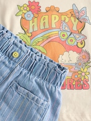 Rainbow 100% Cotton T-Shirt and Skirt Set (3mths-7yrs) - Image 8 of 10