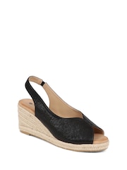 Pavers Black Slip-On Espadrilles - Image 1 of 5