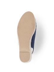 Pavers Blue Embellished Espadrille Sandals - Image 5 of 5