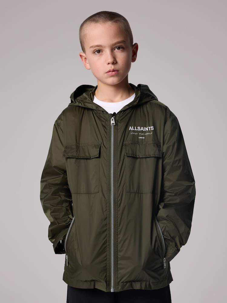smALLSAINTS Khaki/Green Boys Underground Lightweight Jacket - Image 1 of 10 smALLSAINTS Khaki/Green Boys Underground Lightweight Jacket - Image 1 of 10