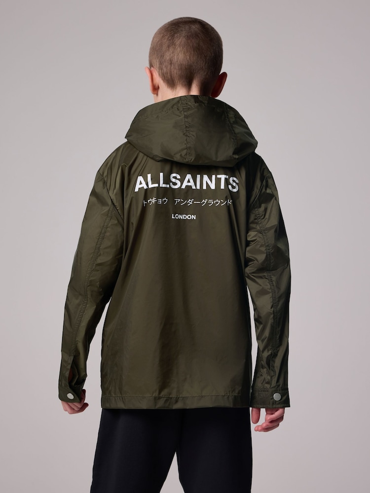 smALLSAINTS Khaki/Green Boys Underground Lightweight Jacket - Image 2 of 10 smALLSAINTS Khaki/Green Boys Underground Lightweight Jacket - Image 2 of 10