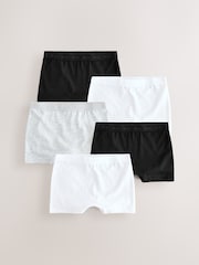 Black & White Short Briefs 5 Pack (2-16yrs) - Image 1 of 9