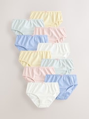 Yellow/White Briefs 10 Pack (1.5-16yrs) - Image 1 of 14