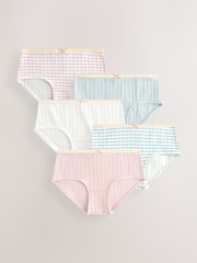 Stripe Pink Texture Hipsters 5 Pack (2-16yrs) - Image 1 of 9