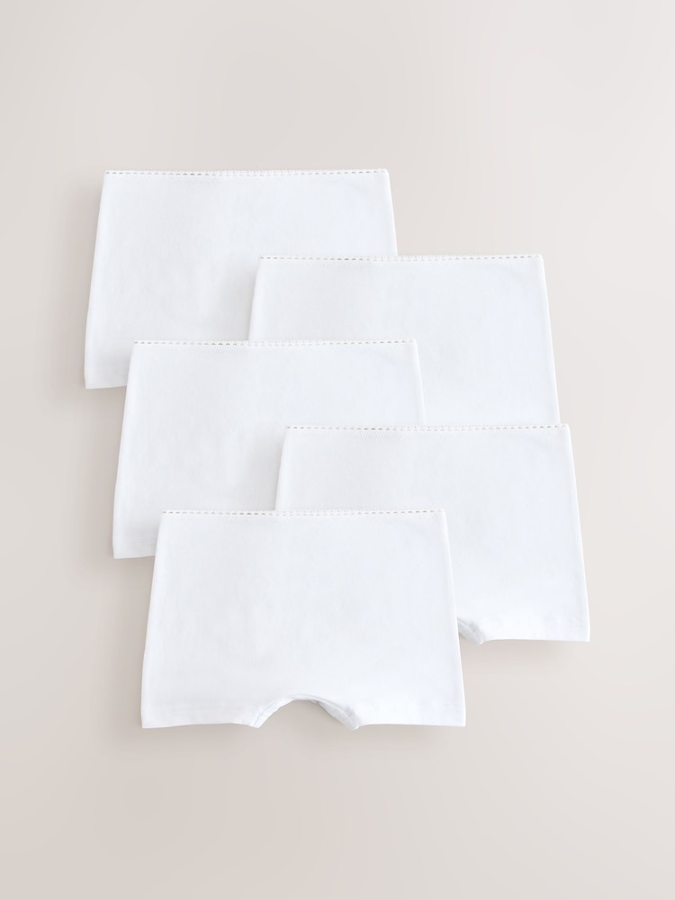 White Short Briefs 5 Pack (2-16yrs) - Image 1 of 9