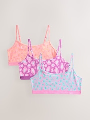 Pink/Purple Crop Tops 3 Pack (5-16yrs) - Image 1 of 7