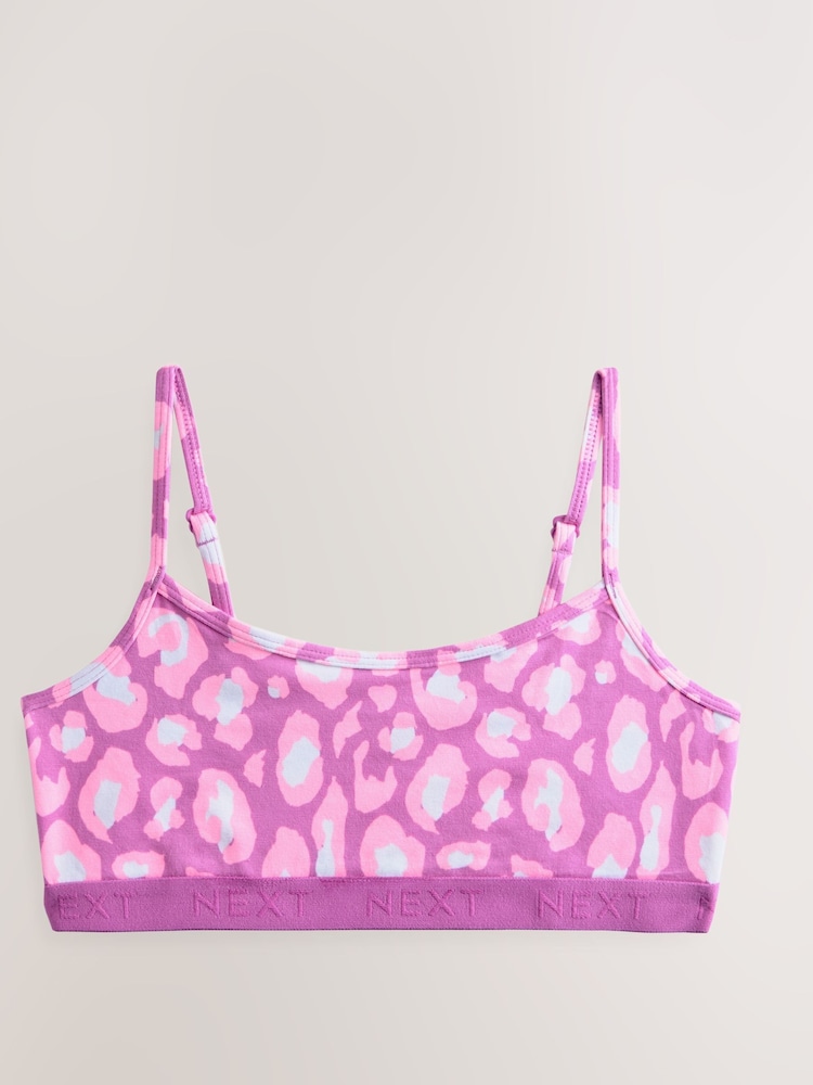 Pink/Purple Crop Tops 3 Pack (5-16yrs) - Image 3 of 7