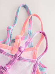 Pink/Purple Crop Tops 3 Pack (5-16yrs) - Image 7 of 7