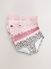 Pink/Cream Hipsters Briefs 7 Pack (2-16yrs) - Image 10 of 11