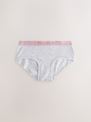 Pink/Grey Hipster Briefs 7 Pack (2-16yrs) - Image 5 of 11