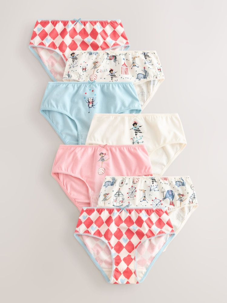 Red/White Briefs 7 Pack (1.5-14yrs) - Image 1 of 10