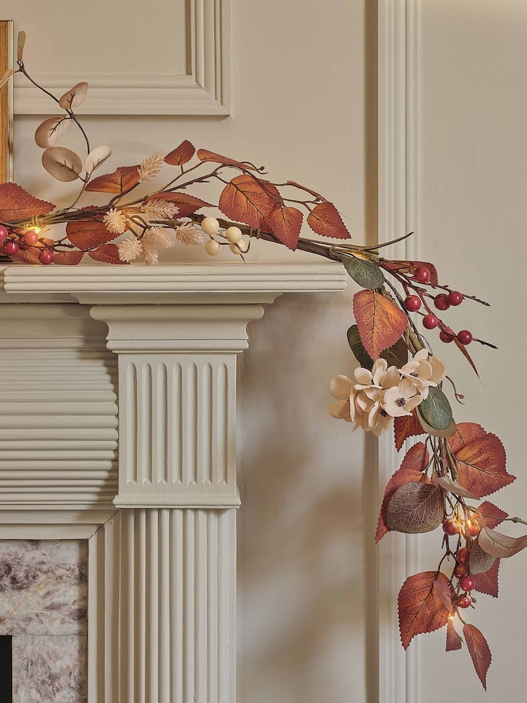 Lights4fun Autumnal LED Garland - Image 1 of 6