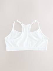 White Strappy Racer Back Crop Tops 3 Pack (5-16yrs) - Image 1 of 3