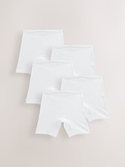 Weiß - Kurze Slips mit langem Bein, 5er-Pack (2-16 Jahre) - Bild 1 von 4
