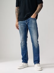 Replay Mid Blue Grover Straight Fit Jeans - Image 1 of 1